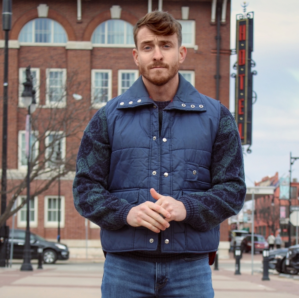 Retro Windcrest Puffer Vest / hiking/ ski